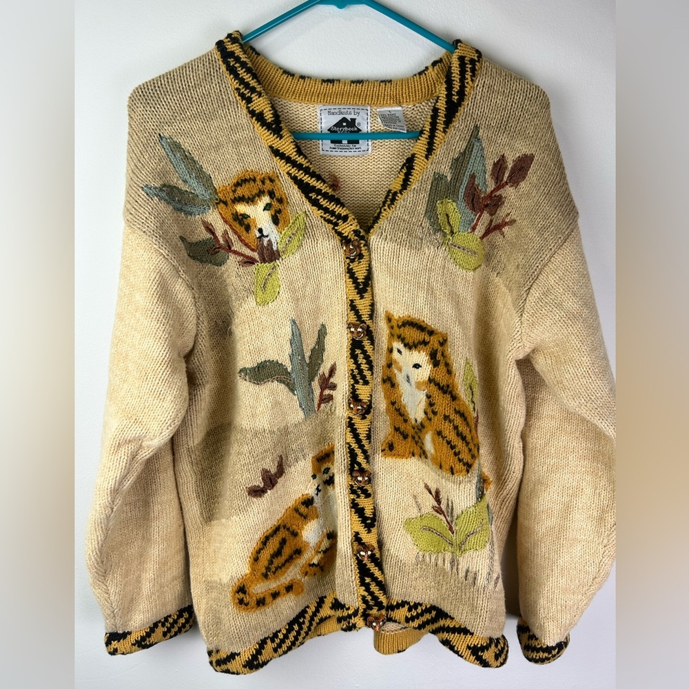 Storybook Knits Tiger Sweater Cardigan